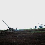 "Field Location - ABtry 6/27th Arty 175mm guns - March 1968"